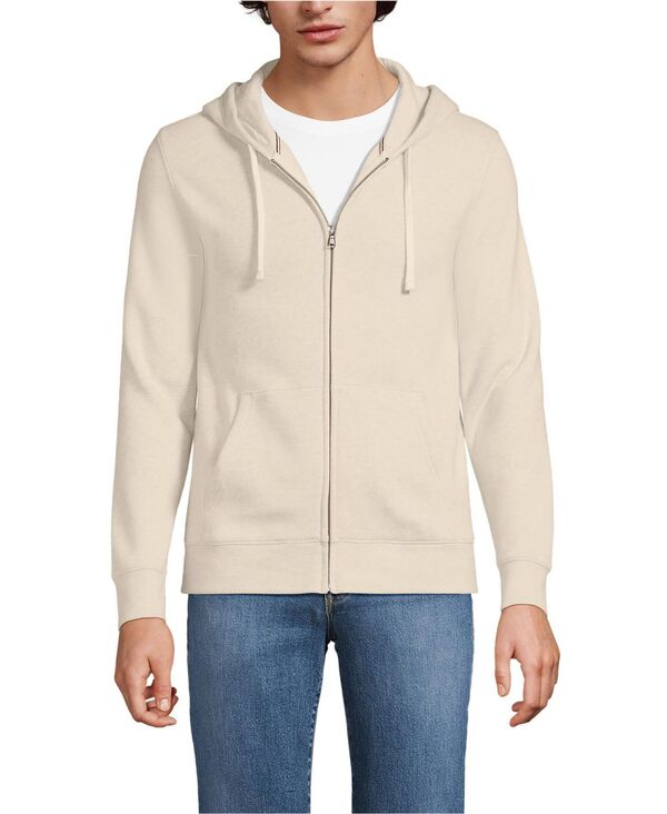 ランズエンド メンズ アウター パーカー・スウェット Lands' End Men's Long Sleeve Seriousweats Full Zip Hoodie Flax heather ヘザー 17,736円