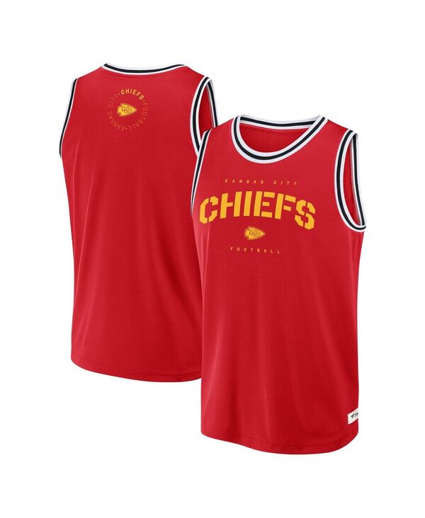 ファナティクス メンズ トップス 貯蔵タンクいの一番 プルオーバー Fanatics Men\u0027s Red Kansas City Chiefs Elements Future Ground Jersey Tank Top Red 赤いこと
