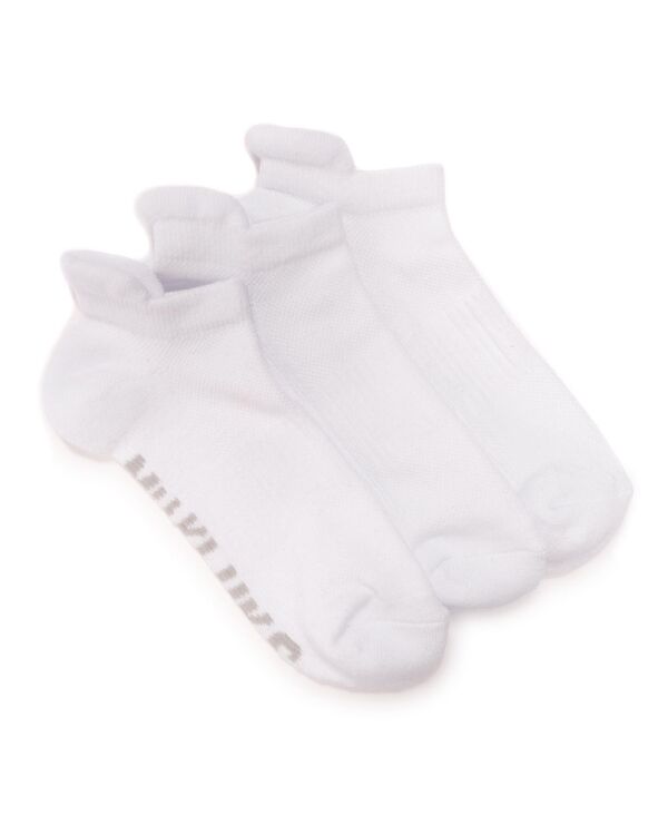ムクルクス レディース アンダーウェア 靴下 ナイロン アンクル MUK LUKS Women's 3 Pack Nylon Compression Ankle Socks One White ホワイト
