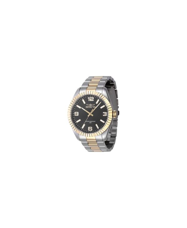 インビクタ メンズ アクセサリー 腕時計 Invicta Men's 47453 Specialty Quartz 3 Hand Black Dial Watch Silver シルバー