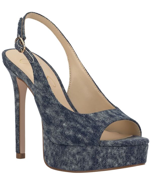 ジェシカシンプソン レディース シューズ パンプス プラットフォーム Jessica Simpson Women'sibilla Slingback Platform Stiletto Pumpshadow Blue Denim デニム