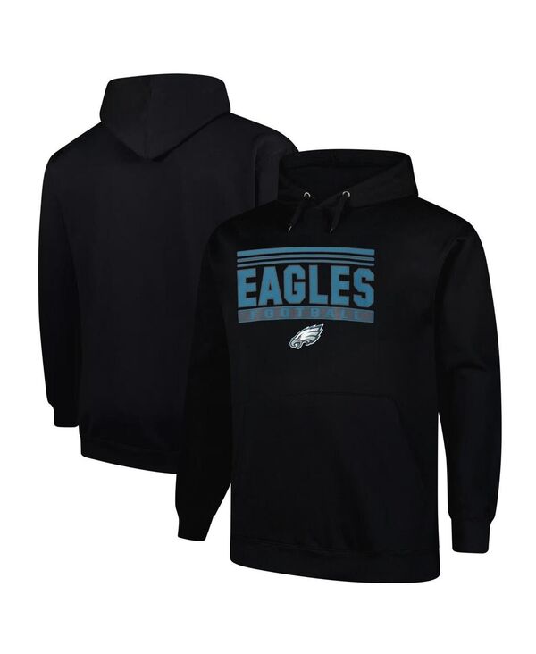 ファナティクス メンズ アウター パーカー・スウェットール Fanatics Men's Black Philadelphia Eagles Big Tall Popullover Hoodie Black ブラック