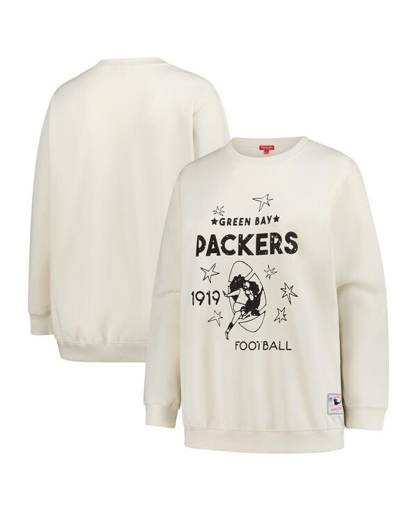 ファナティクス レディース アウター パーカー・スウェット 足し加える大きさ プルオーバー Fanatics Women\u0027s Cream Green Bay Packers Plusize Shooting Star Pullover Sweatshirt Cream 皮膚軟化剤