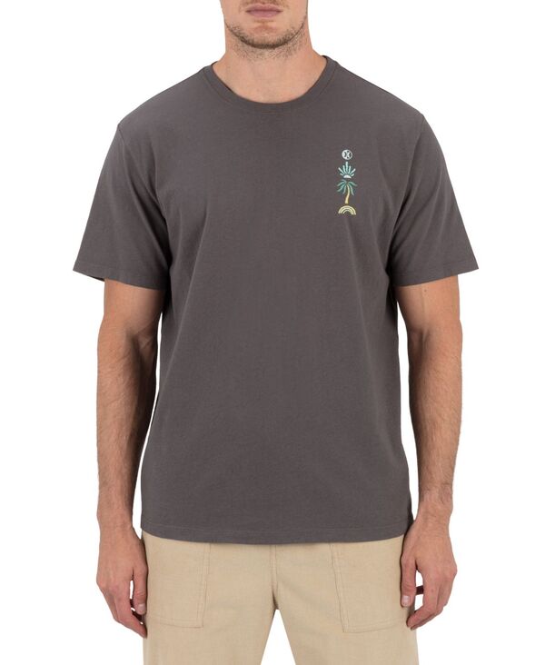 ハーレー メンズ トップス Tシャツ クルーネック 半袖 Hurley Men Valley of Water Short-Sleeve Crewneck T-Shirt Ion Gray グレー