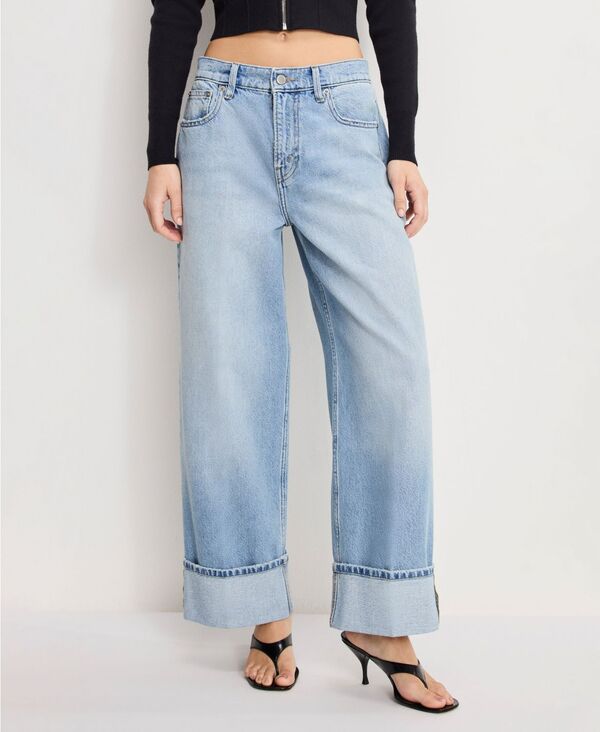 グッドアメリカン レディース ボトムス デニムパンツ ジーンズ Good American Women's Relaxed Baggy Fit Jeans Indigo インディゴ|ReVida 店