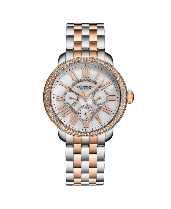 ストゥーリング レディース アクセサリー 腕時計 Stuhrling Women's Quartz Sonata Watch Rose gold ゴールド｜ReVida 店