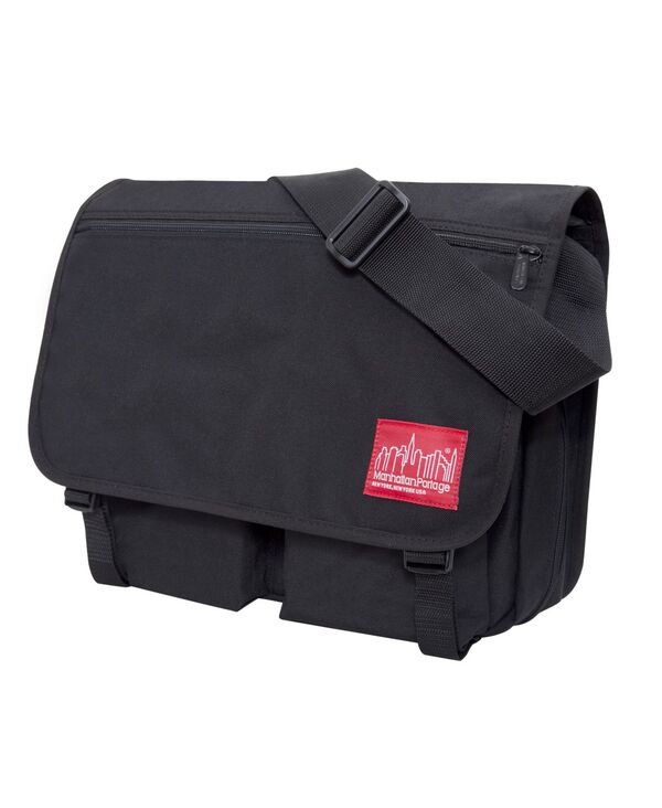 マンハッタンポーテージ レディース バッグ Manhattan Portage Largeuropa Deluxe Bag with Back Zipper Black ブラック
