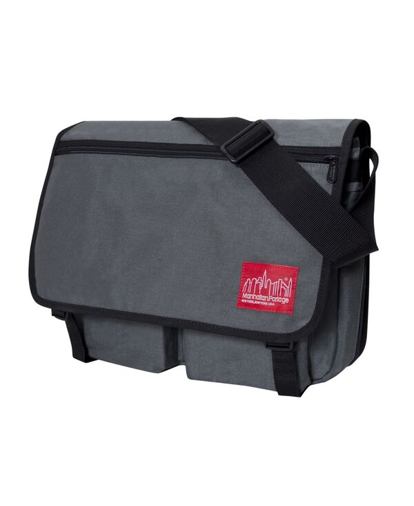 マンハッタンポーテージ レディース バッグ Manhattan Portage Largeuropa Deluxe Bag with Back Zipper Gray グレー
