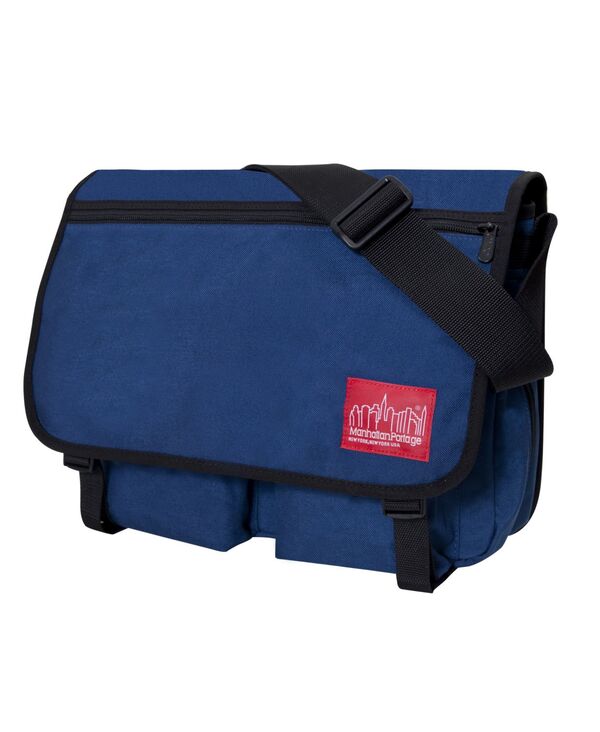 マンハッタンポーテージ レディース バッグ Manhattan Portage Largeuropa Deluxe Bag with Back Zipper Navy ネイビー｜ReVida 店