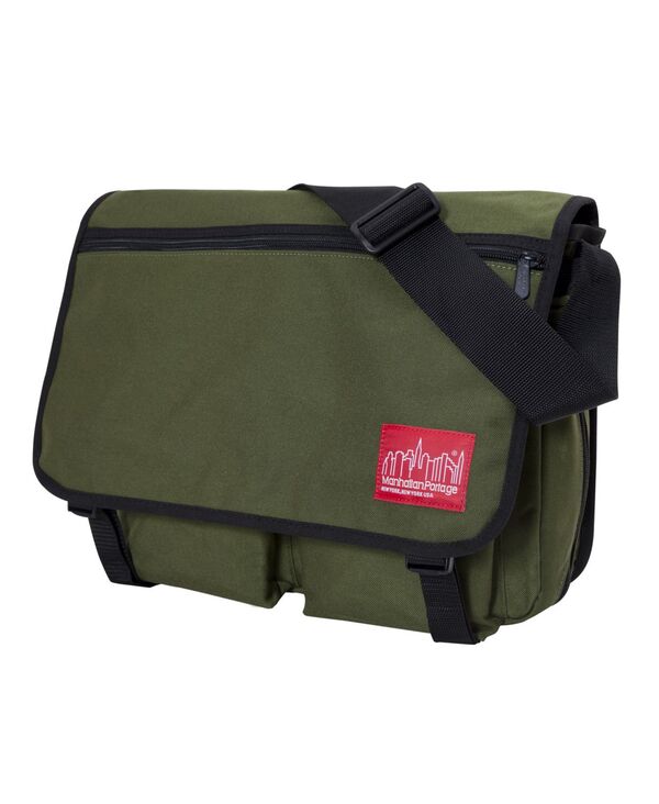 マンハッタンポーテージ レディース バッグ Manhattan Portage Largeuropa Deluxe Bag with Back Zipper Olive オリーブ|ReVida 店
