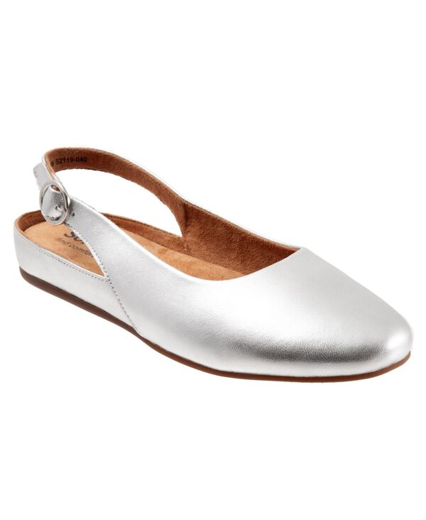 ソフトウォーク レディース シューズ パンプス SoftWalk Sandy Flat Silver シルバー