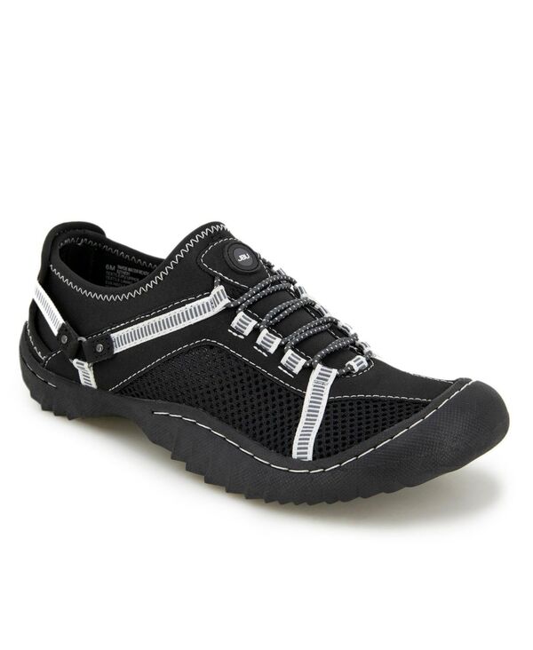 ジャイビーユー レディース シューズ パンプス JBU Women's Tahoe Wateready Flats Black White ホワイト 17,005円
