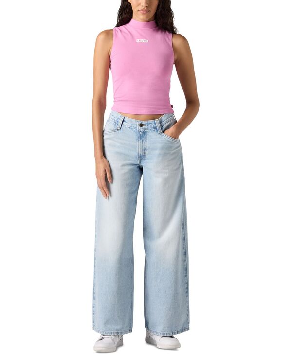 リーバイス レディース ボトムス デニムパンツ ジーンズ Levi's Women's '94 Baggy Wide-Leg Relaxed-Fit Denim Jeans Abraided Art デニム
