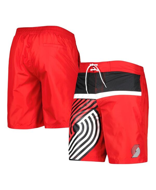 カール バンクス メンズ アウター ジャケット・ブルゾン ブレザー G-III Sports by Carl Banks Men's Red Portland Trail Blazersea Wind Swim Trunks Red レッド