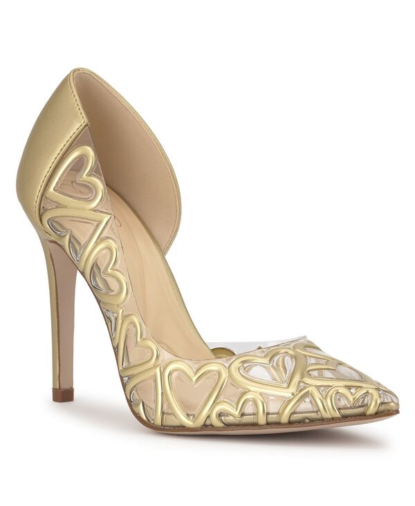 ジェシカシンプソン レディース シューズ パンプス Jessica Simpson Women's Palvinyl Heart Stiletto Pumps Gold Metallic ゴールド