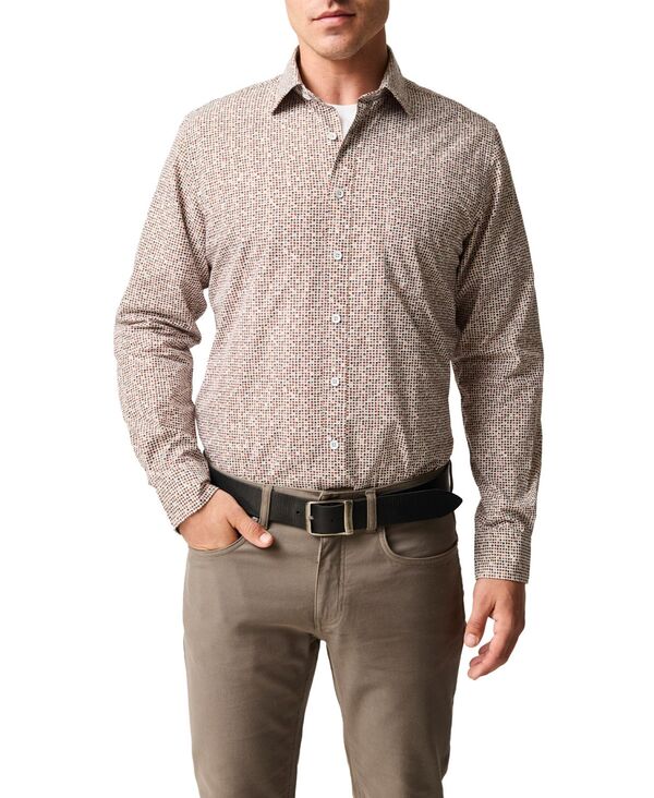 ロッドアンドグン メンズ トップス シャツ スリムフィット Rodd & Gunn Men's Eastbourne Long Sleeve Slim Fit Shirt Olive オリーブ