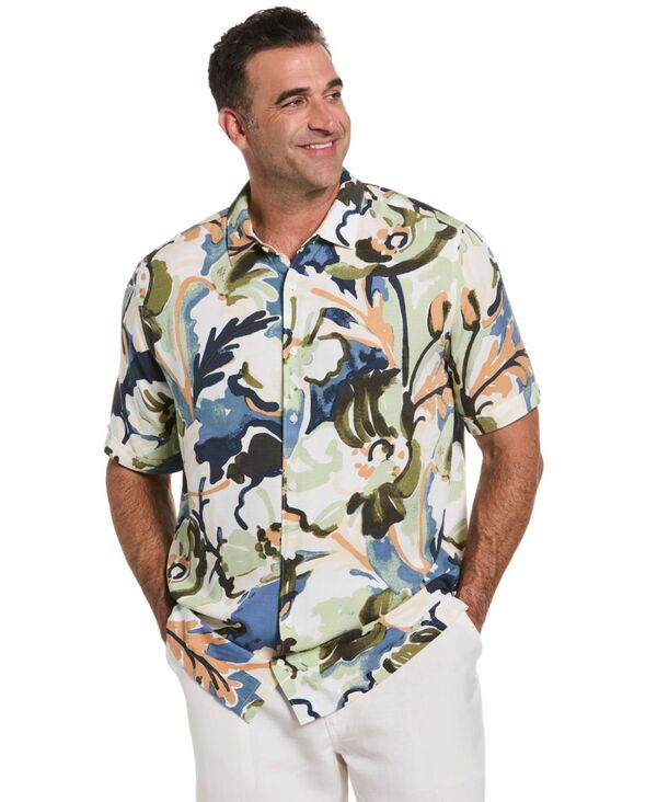 キューバベラ メンズ トップス シャツ プリントール Cubavera Men's Big & Tall Water-Color Painting Print Classic-Fit Shirt Blue Horizon ブルー