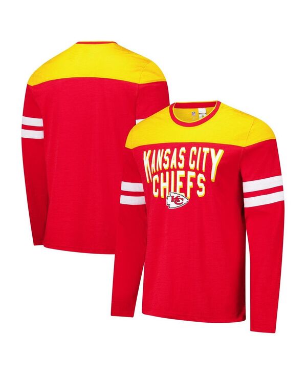 カール バンクス メンズ トップス Tシャツ G-III Sports by Carl Banks Men's Red/Gold Kansas City Chiefs Adaptive Hail Mary Long Sleeve T-Shirt Red Gold レッド