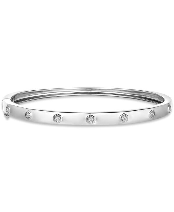 ル ヴァン レディース アクセサリー ブレスレット・バングル・アンクレット Le Vianywear Everywear Nude Diamond Bangle Bracelet (1/5 ct.w.) in 14k Gold (Also Available in Rose Gold or White Gold) White Gold ホワイト