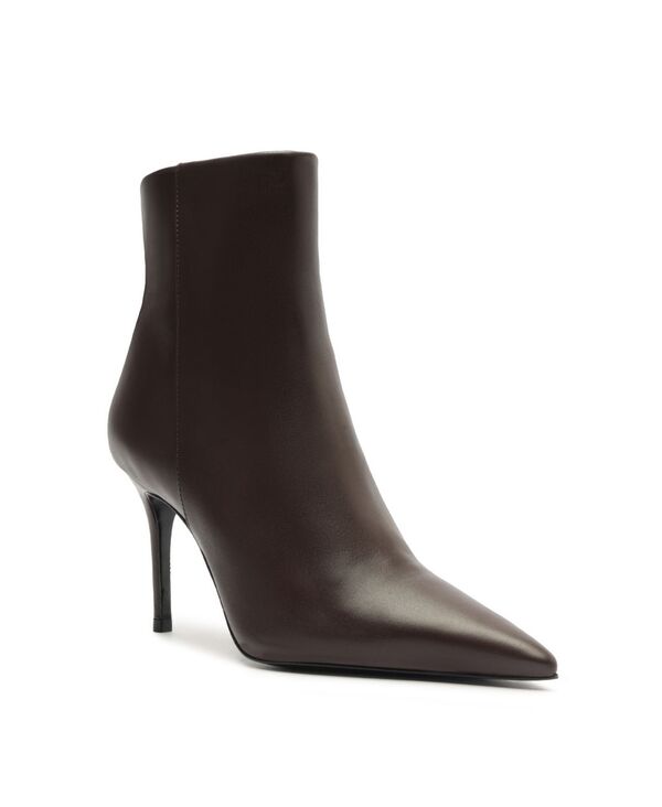 シュッツ レディース シューズ ブーツ・レインブーツ Schutz Women's Mikki Pointed Toe Dress Booties Dark Brown ブラウン