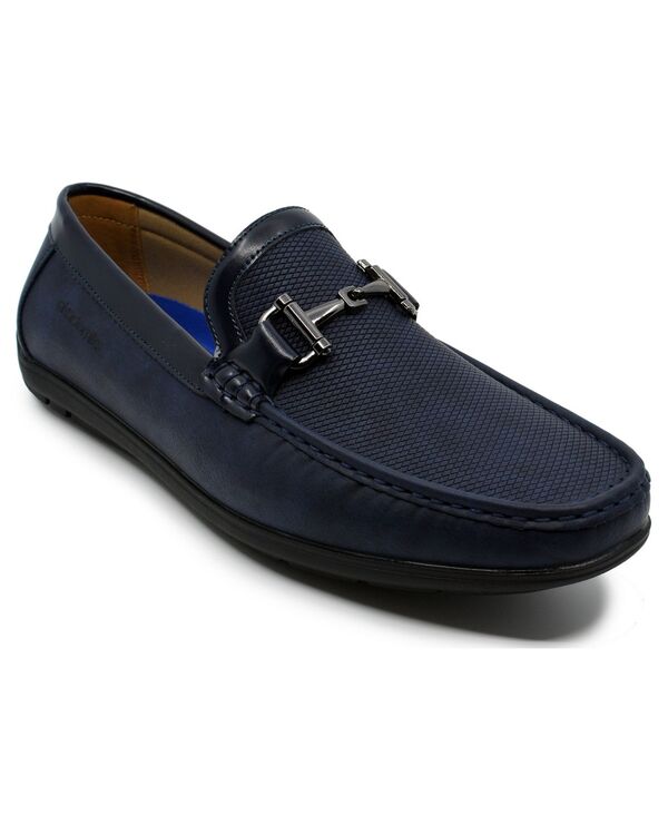 アカデミクス メンズ シューズ スリッポン・ローファー Akademiks Men's Ogden Comfort Loafers Navy ネイビー|ReVida 店