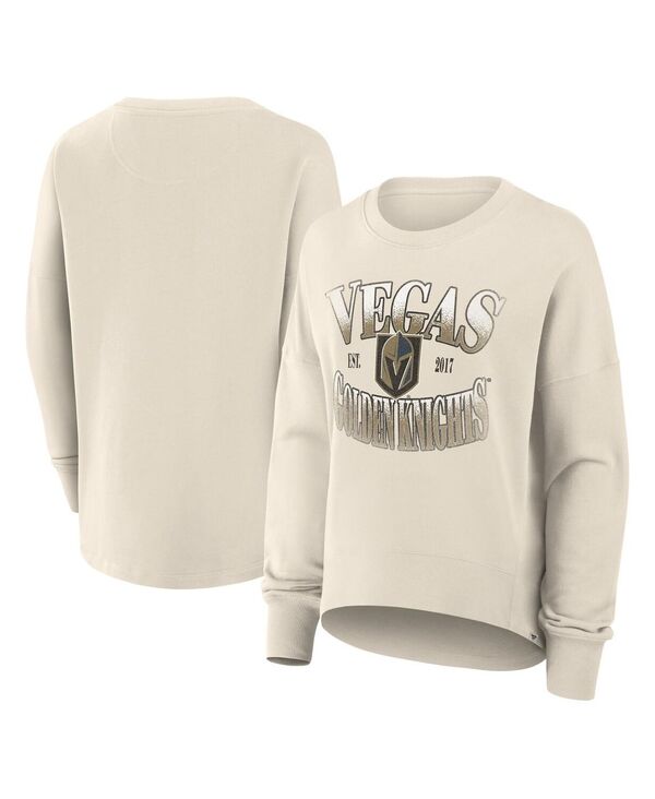 ファナティクス レディース アウター パーカー・スウェット プルオーバー Fanatics Women\u0027s Cream Vegas Golden Knights Oversized Slice Pullover Sweatshirt Cream 皮膚軟化剤