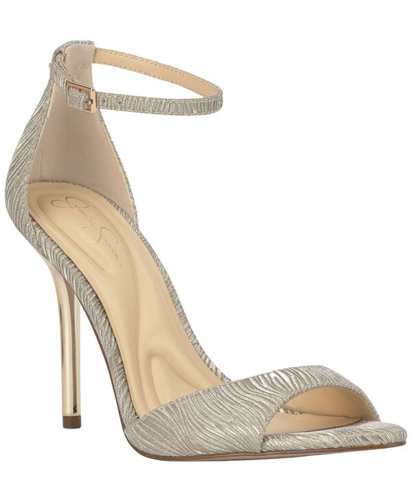 ジェシカシンプソン レディース シューズ サンダル Jessica Simpson Women's Neliralmond Toe Stiletto Sandals Light Gold Cascade Glitter ゴールド