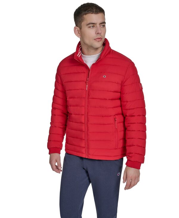 チャンピオン メンズ アウター ジャケット・ブルゾン キルティング 長袖 Champion Men's Quilted Long-Sleeve Jacket Chili Pepper