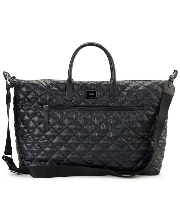 ダナ キャラン ニューヨーク レディース バッグ DKNY Lyla Web Strap Weekender Black ブラック｜ReVida 店