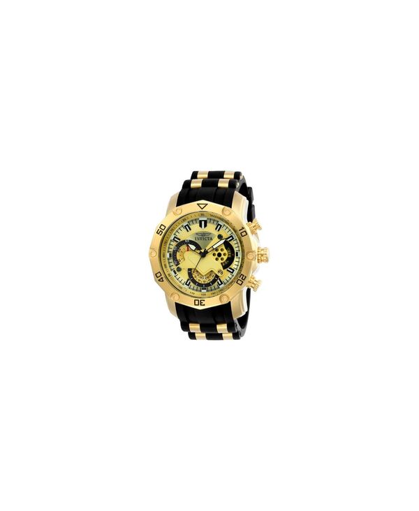 インビクタ メンズ アクセサリー 腕時計 Invicta Men's 23427 Pro Diver Quartz Multifunction Goldial Watch Gold ゴールド