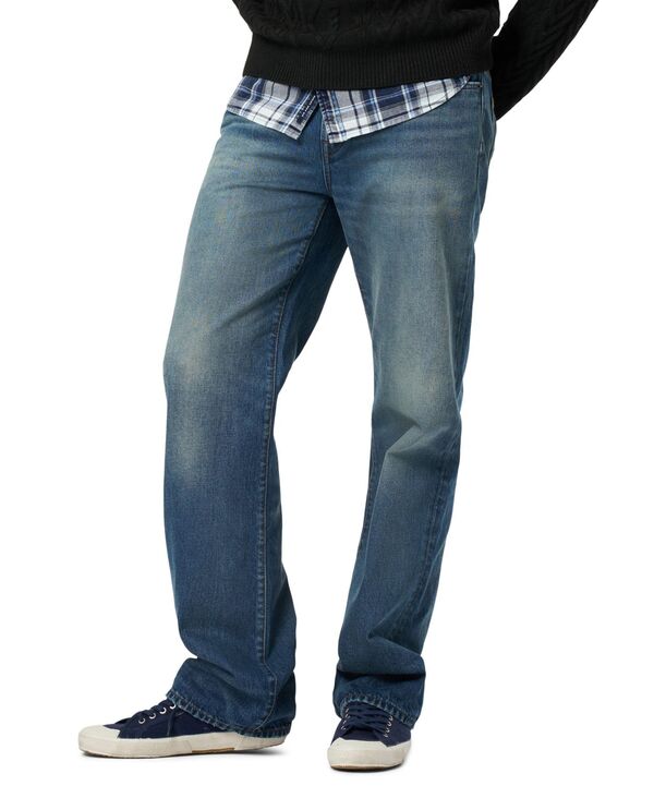 バッファロー・デイビッド・ビトン メンズ ボトムス デニムパンツ ジーンズ Buffalo David Bitton Men's Easy Fit Straight Ruffer Jeans Medium Indigo Wash インディゴ