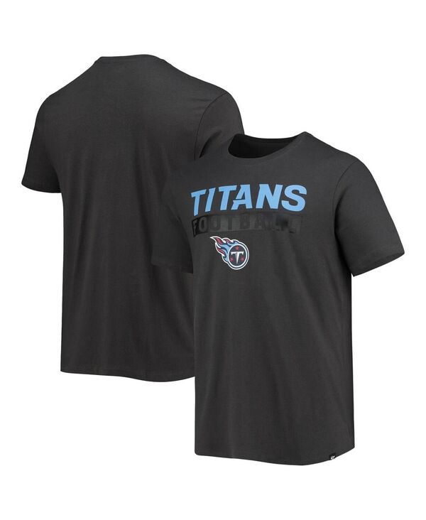 47 ブランド メンズ トップス Tシャツ '47 Brand Men's '47 Charcoal Tennessee Titans Dark Opsuperival T-shirt Charcoal チャコール