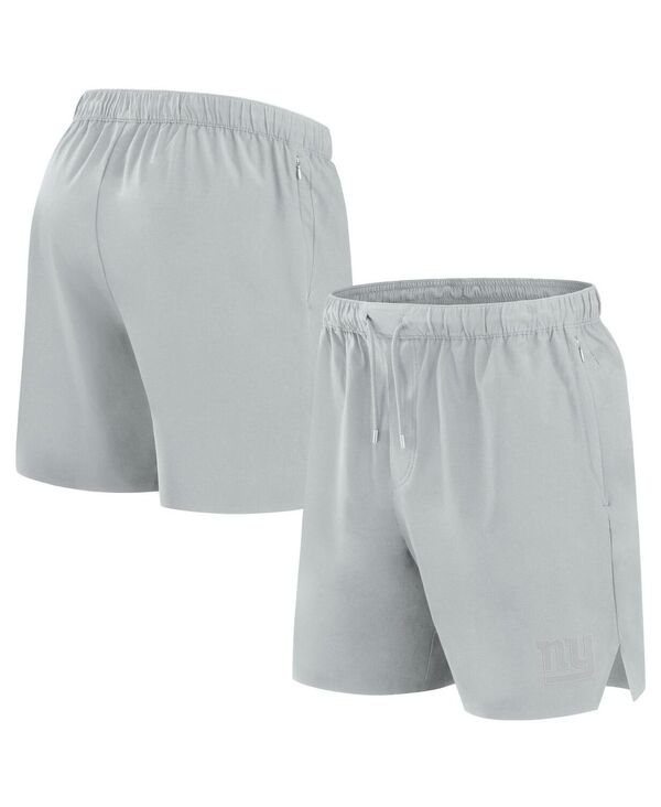 ファナティクス メンズ ボトムス ハーフパンツ・ショーツ ショートパンツ Fanatics Men's Gray New York Giants Front Office Woven Shorts Gray グレー