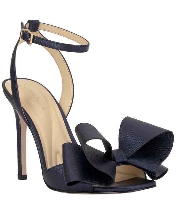 ジェシカシンプソン レディース シューズ サンダル ヒール Jessica Simpson Women's Olivine Bow High-Heel Stiletto Dressandals Indigo Metallic インディゴ