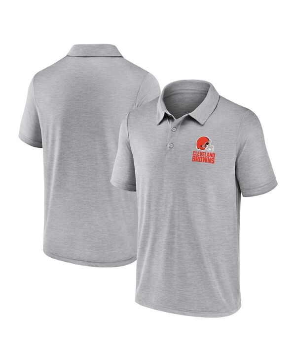 ファナティクス メンズ トップス ポロシャツ Fanatics Men's Gray Cleveland Browns Making Waves Polo Shirt Gray グレー
