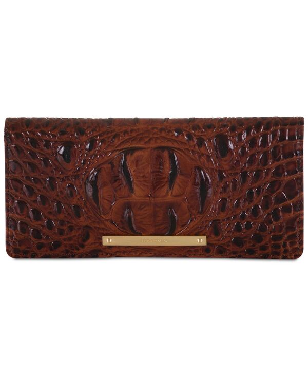 ブランミン レディース 付属品 紙入れ なめし革 Brahmin Women\u0027s Ady Leather Wallet Pecan Melbourne/Gold ゴールド