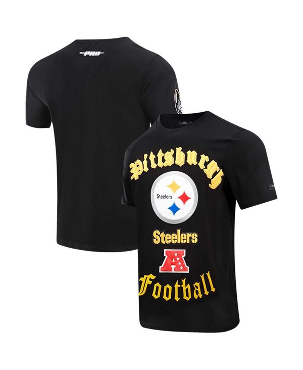 プロスタンダード メンズ トップス Tシャツ Pro Standard Men's Black Pittsburgh Steelers Old English T-shirt Black ブラック