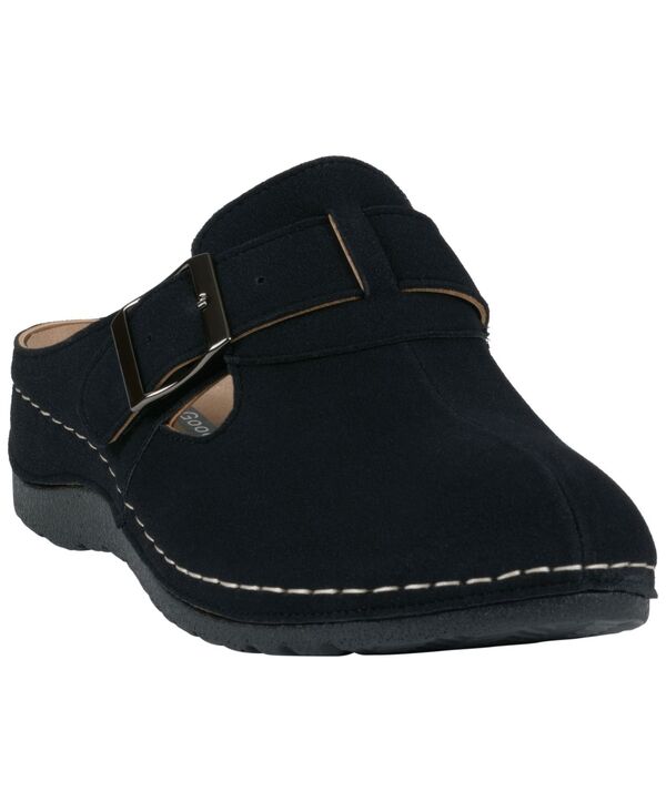 ジーシーシューズ レディース サンダル GC Shoes Women's Pippen Slip-On Clogs Black ブラック｜ReVida 店