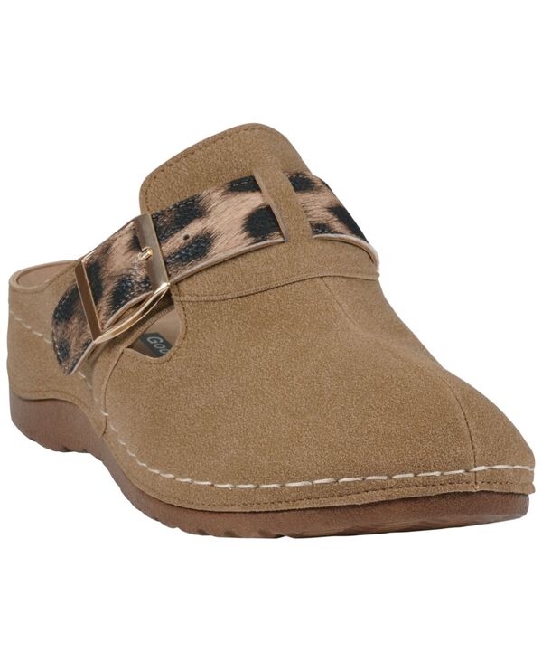 ジーシーシューズ レディース サンダル GC Shoes Women's Pippen Slip-On Clogs Brown ブラウン