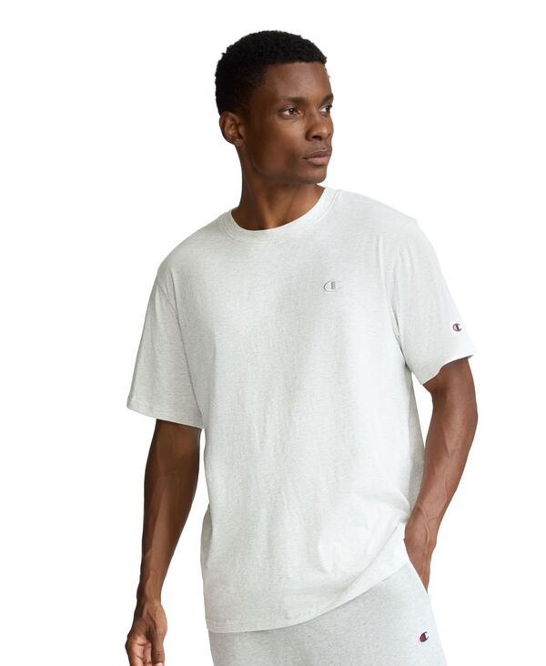 はやりっ児 メンズ トップス ティーシャツ 綿織物 ティーシャツ Champion Men\u0027s Cotton Jersey T-Shirt White 白いこと Tシャツ・カットソー-トップス-メンズファッション