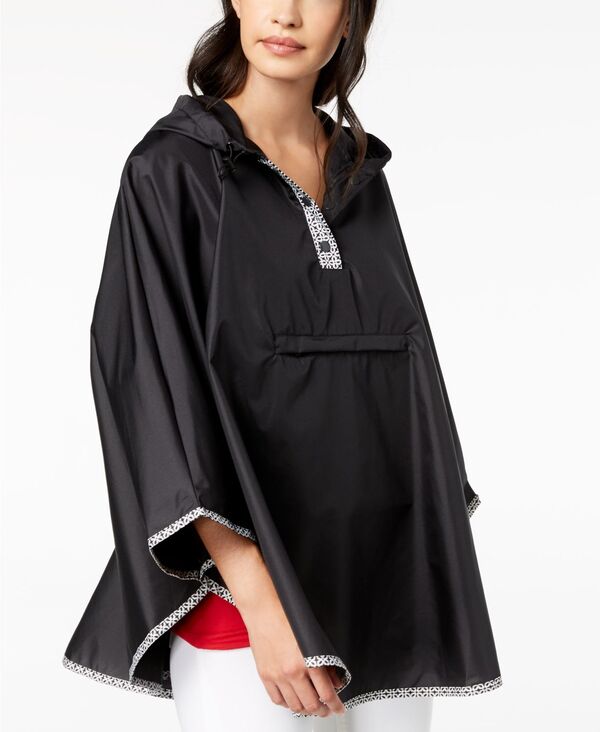 トーツ レディース アクセサリー マフラー・ストール・スカーフ Totes Women's Water-Repellent Pack-able Rain Poncho Black ブラック|ReVida 店