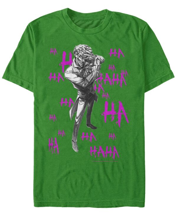 フィフスサン メンズ トップス Tシャツ Fifth Sun DC Men's Batman Joker's Laugh Short Sleeve T-Shirt Emerald エメラルド