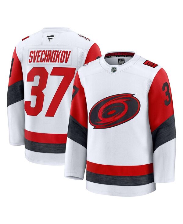 ファナティクス メンズ トップス シャツ ジャージー Fanatics Men's Andrei Svechnikov White Carolina Hurricanes Away Premium Jersey White ホワイト|ReVida 店
