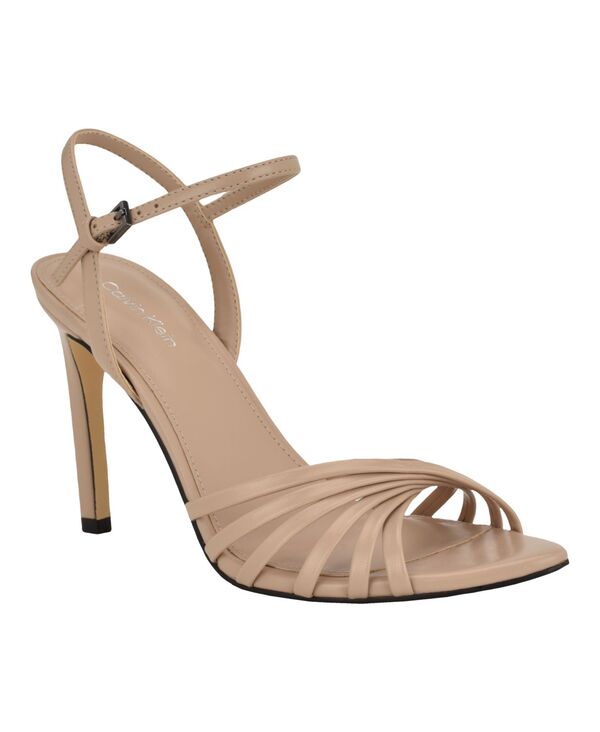 カルバンクライン レディース シューズ サンダル Calvin Klein Women\u0027s Daniella Strappy Stiletto Dressandals Light Natural