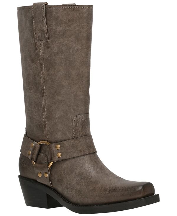 フライ レディース シューズ ブーツ・レインブーツ ヒール Frye and Co. Women's Lorrie Harnesstacked Heel Bootsmoke スモーク|ReVida 店