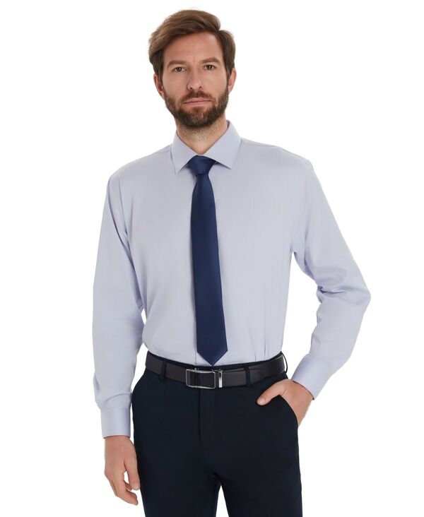 アルファニ メンズ トップス プルオーバー Alfani Men\u0027solid Regular-Fit Dresshirt Lilac Whisper 紫はしどい