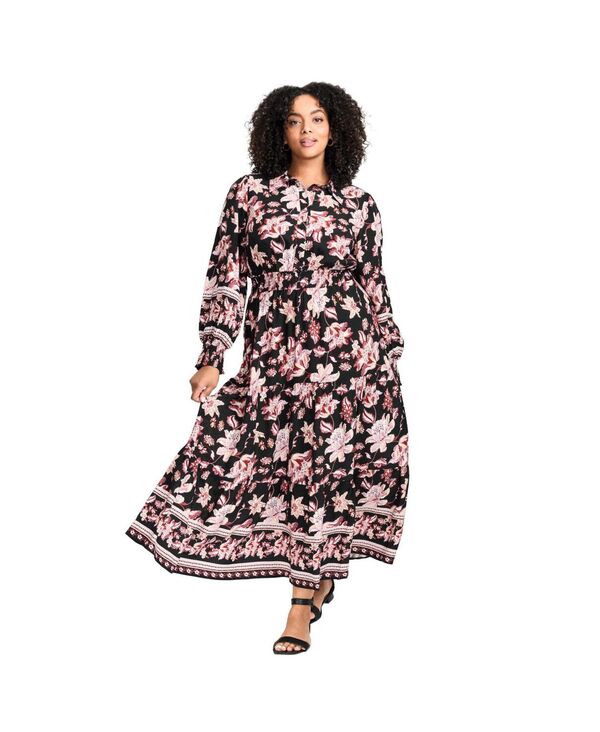 アベニュー レディース トップス ワンピース ティアード プラスサイズ マキシ AVENUE Women's Plusize Shiloh Tiered Maxi Dressweet life 13,831円
