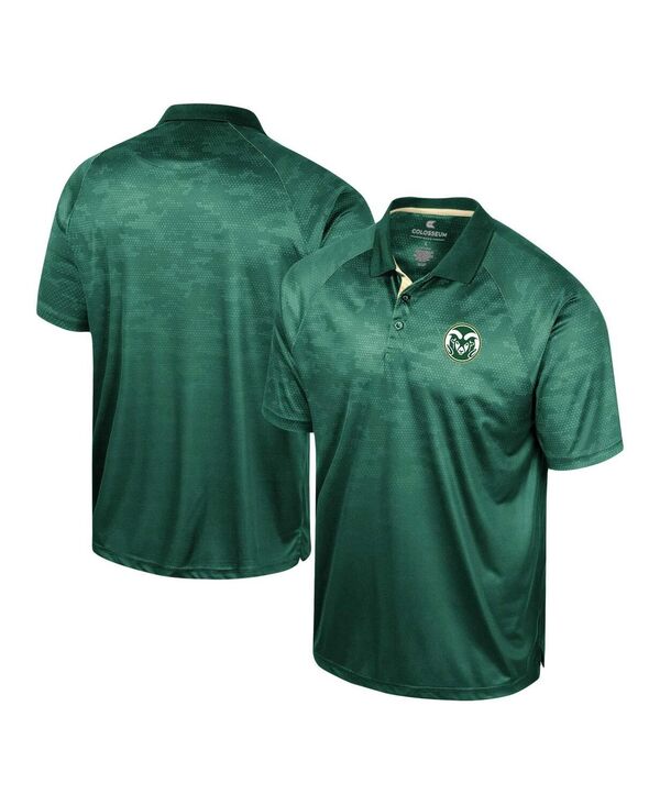 コロシアム メンズ トップス ポロシャツ Colosseumen's Green Colorado State Rams Honeycomb Raglan Polo Shirt Green グリーン