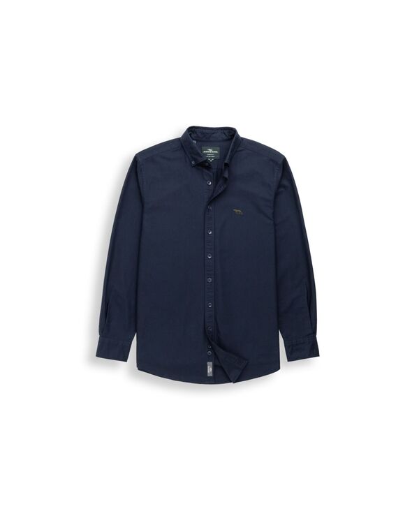 ロッドアンドグン メンズ トップス シャツ オックスフォード Rodd & Gunn Men's Gunn Oxford Long Sleeve Sports Fit Shirt Eclipse