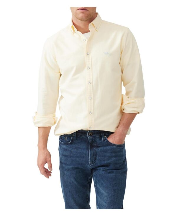 ロッドアンドグン メンズ トップス シャツ オックスフォード Rodd & Gunn Men's Gunn Oxford Long Sleeve Sports Fit Shirt Lemon yellow イエロー